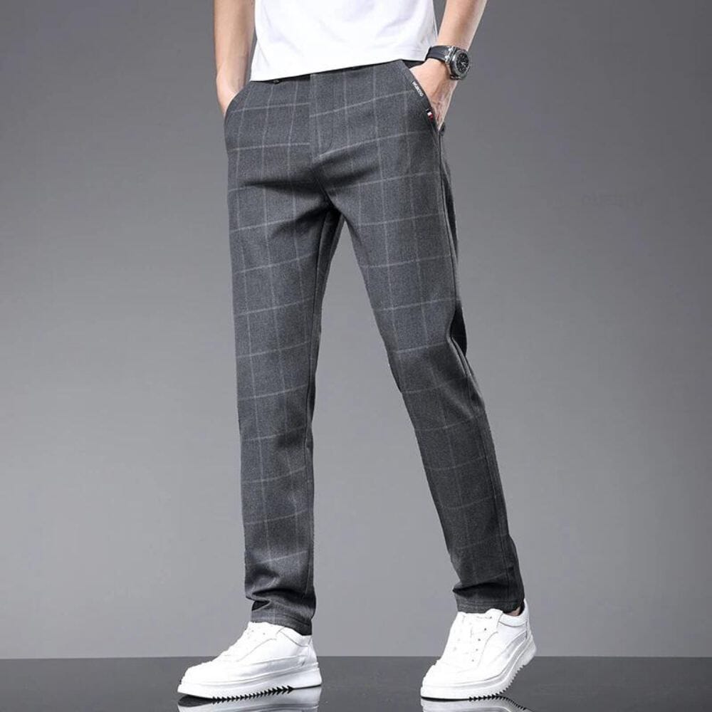 The Monarch Checkered Dress Pants #29 Monarch Grey S