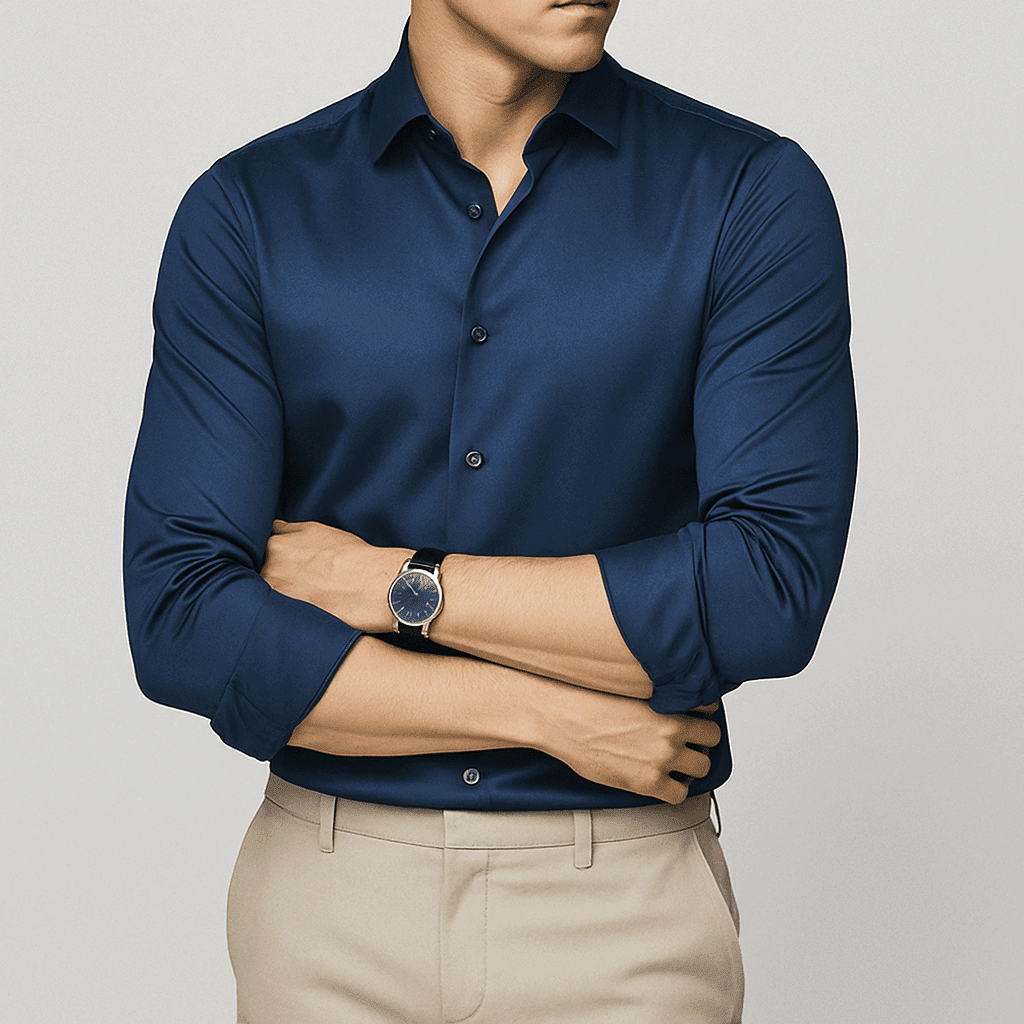 The Monarch Dress Shirt Spectre #24 Monarch Blue S 