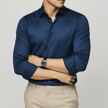 The Monarch Dress Shirt Spectre #24 Monarch Blue S 