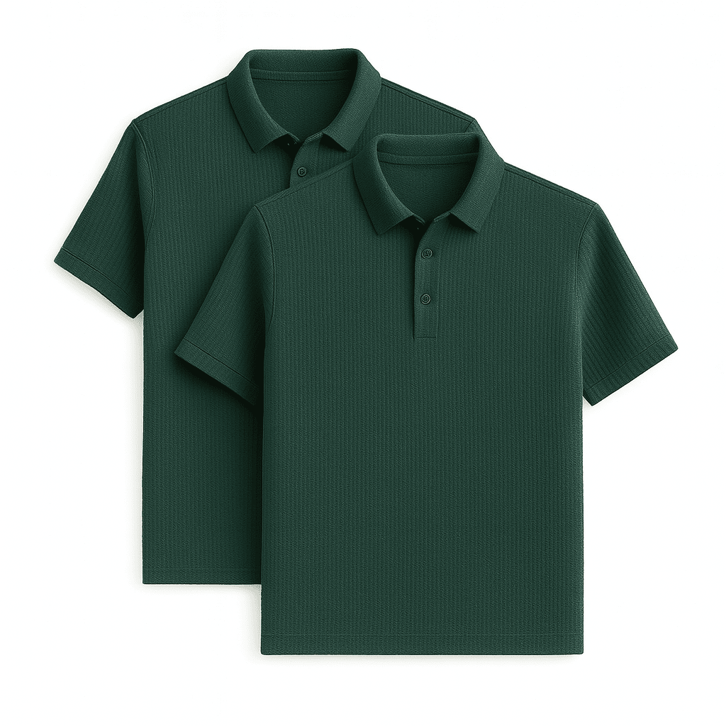 Ultra Fresh Silk Ice Polo Shirt (2-Pack + Free Watch) #01 Monarch Green S 